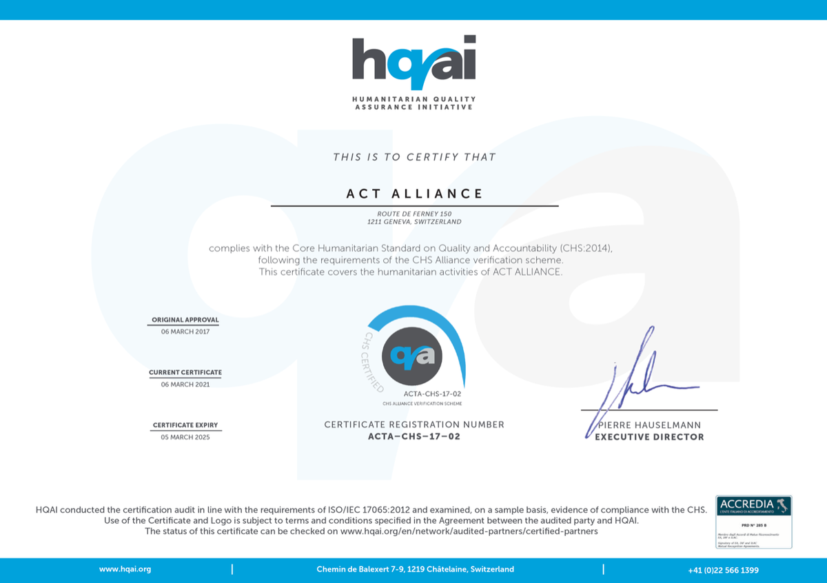 ACT Alliance Secretariat - HQAI